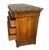 Brown Louis Philippe Book Matched Burl Walnut Chest With Marble Top For Sale - Image 8 of 15