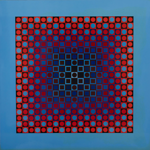 Victor Vasarely, ALOM, Etching