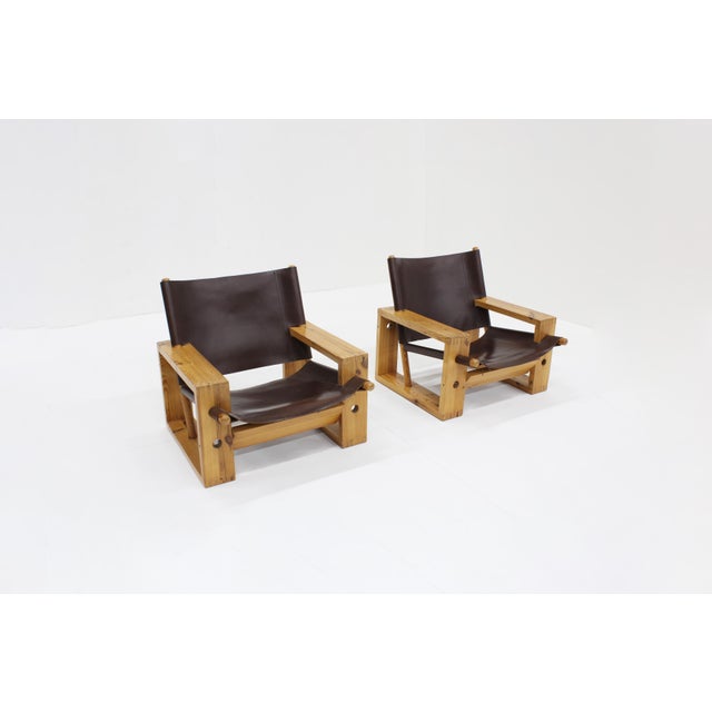 1960s Lounge Chairs by Ate Van Apeldoorn for Houtwerk Hattem, Netherlands, 1960s, Set of 2 For Sale - Image 5 of 12