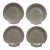 Mid 20th CenturyWedgwood Wedgwood of Etruria & Barlaston Nautilus Taupe Bone China Shell Plates -Set of 4 For Sale