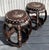 Vintage Asian Hardwood Inlay Low Stools - a Pair For Sale - Image 4 of 10