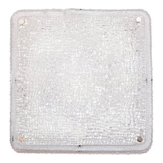 German Frosted Glass and Metal Ceiling Lamp from Kaiser Idell/Kaiser Leuchten, 1960s For Sale