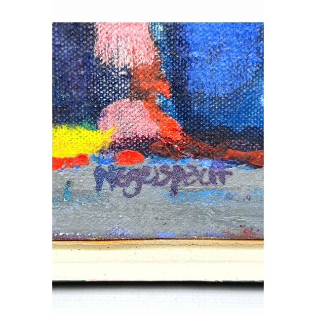 GERARD NEGELSPACH Painting of Group Colorful Harlequins. Impressionist. Philadelphia Artist studied at Penna Academy of...