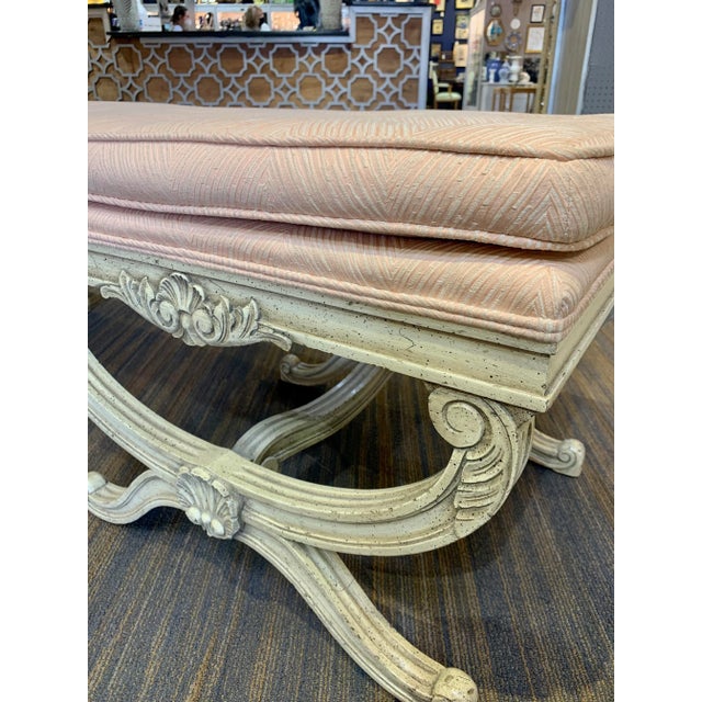 Karges Furniture Vintage Hollywood Regency Bench For Sale - Image 4 of 12