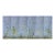 Chinoiserie Tropical Hand-Painted Wallpaper Panels, Soft Blue Background With Floral & Palm Mural, Set of 6 For Sale