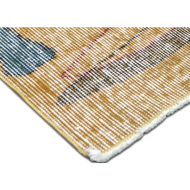 Mid-Century Modern 1960s Turkish Mid-Century-Modern Rug For Sale - Image 3 of 5