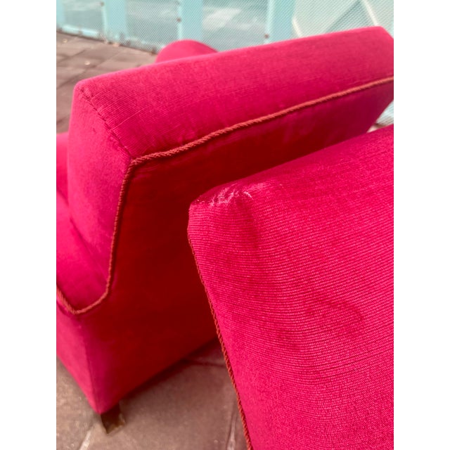 Pair of Scandinavian Art Deco Lounge Chairs, Curved Upholstered Club Chairs, 1930s For Sale - Image 9 of 10
