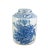 This lovely blue & white tea jar is handmade and hand painted with natural variance, Antiquing process applied gives this...