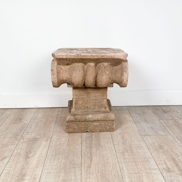Neoclassical 1970s Carved Stone Capital For Sale - Image 3 of 6