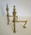 Late 19th Century Pair of Late 19th Century Victorian Brass Fire Dogs For Sale - Image 5 of 10