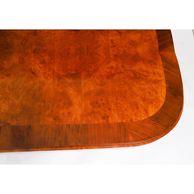 Black Antique Art Deco Burr Walnut Coffee Table, 1920s For Sale - Image 8 of 18