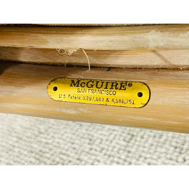 Set of 8 Vintage McGuire Bamboo Dining Armchairs, San Francisco For Sale - Image 15 of 18