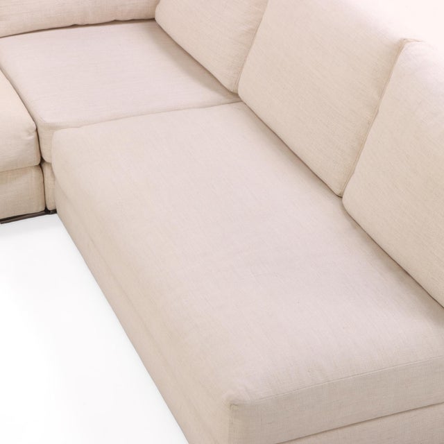 Early 21st Century Minotti Hamilton 3-Piece Sectional on Chrome Base For Sale - Image 5 of 13