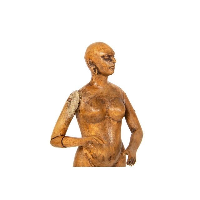 Group of 15 Carved Wood Sculpture Figural Studies or Artist Models, 20th Century For Sale - Image 17 of 18