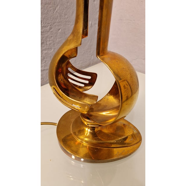 Brass Table Lamp with Informal Decoration, 1960s For Sale - Image 18 of 18