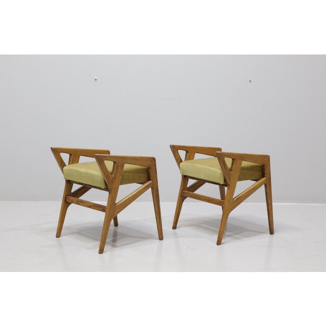 Rare Pair of Stools by Gio Ponti, Model 687, for Cassina Italy, 1953 I have official proof of authenticity such as vintage...