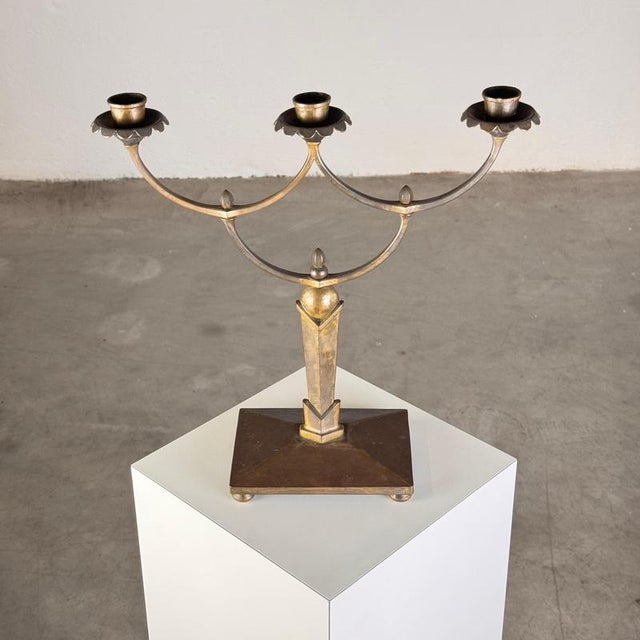 Secessionist Four-Candle Candelabra, Vienna, 1900s For Sale - Image 13 of 18