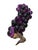 Large stunning strand of dark amethyst Lucite grapes on a thick driftwood stem. Measures 20” long from tip to stem!
