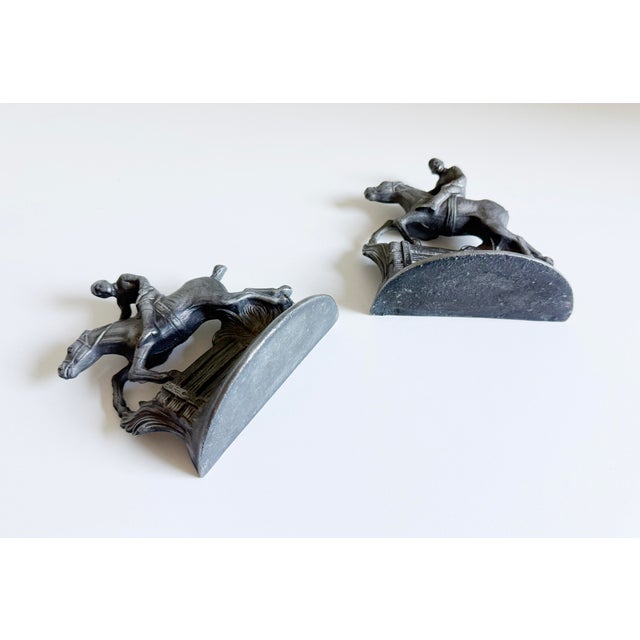1920s Horse and Rider Equestrian Bookends - A Pair For Sale - Image 11 of 11