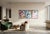 Pink 2026, Mid Century Modern Style, Contemporary Painting of Primary Tones and Curves, Triptych, Acrylic Paint on Watercolor Paper For Sale - Image 8 of 11