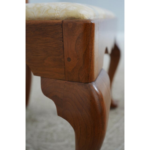 Set of 6 Bench Made Walnut Chippendale Dining Chairs For Sale - Image 16 of 18