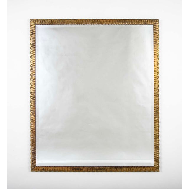 Bronze French Art Deco Bronze Wall Mirror in the Style of Edgar Brandt, 1920's For Sale - Image 8 of 14