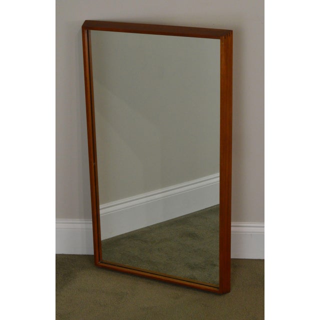 Danish Modern Teak Frame Wall Mirror Chairish