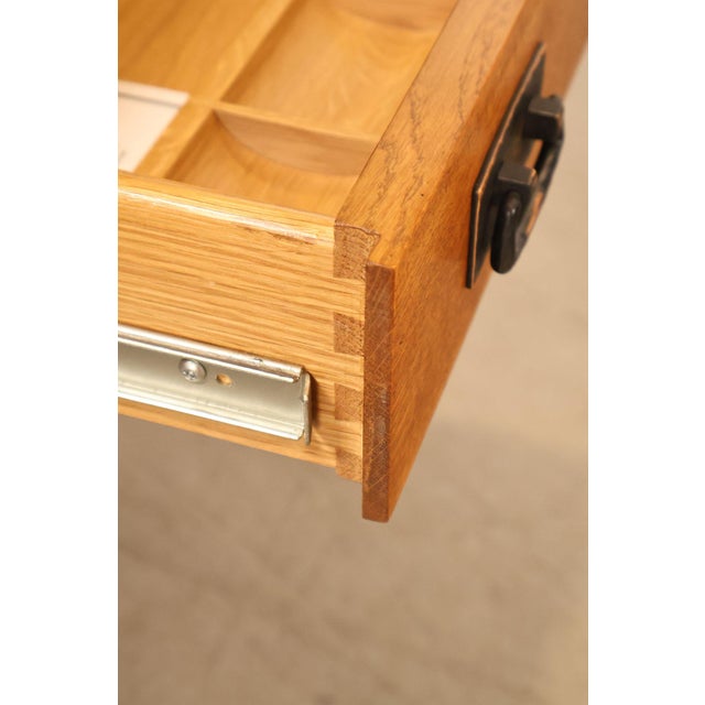 Stickley Mission Collection Oak Spindle Writing Desk For Sale - Image 10 of 18