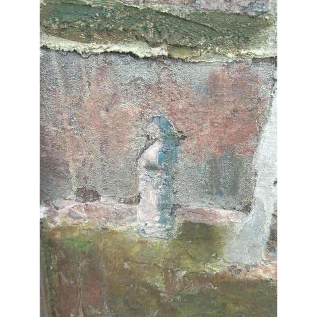 Olaf Olesen American, Danish Listed Artist Signed 1923 Landscape Painting Mixed Media on Masonite, Framed For Sale - Image 4 of 9