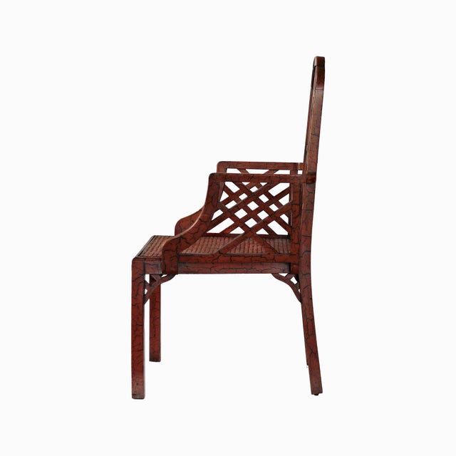 Chinese Antique China Trade Chippendale Armchair For Sale - Image 3 of 7