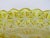 Yellow Yellow Gold Amber Glass Diamond Pattern Candy Nut Dish Bowl For Sale - Image 8 of 11