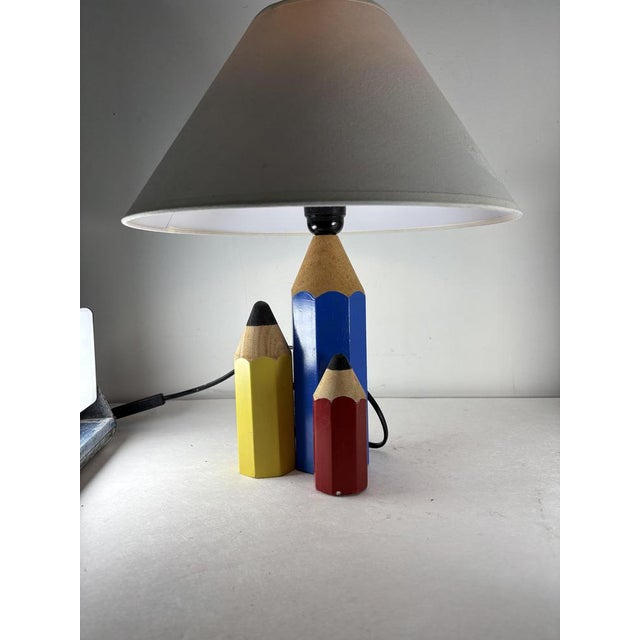 Vintage Pencils Lamp by Pierre Sala, France, 1980s For Sale - Image 9 of 10