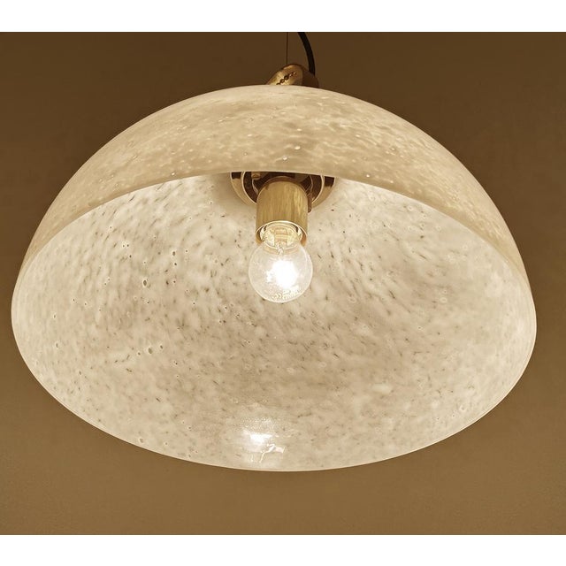 Vintage Pendant Light in Glass from Glashütte Limburg, 1950s For Sale - Image 4 of 18