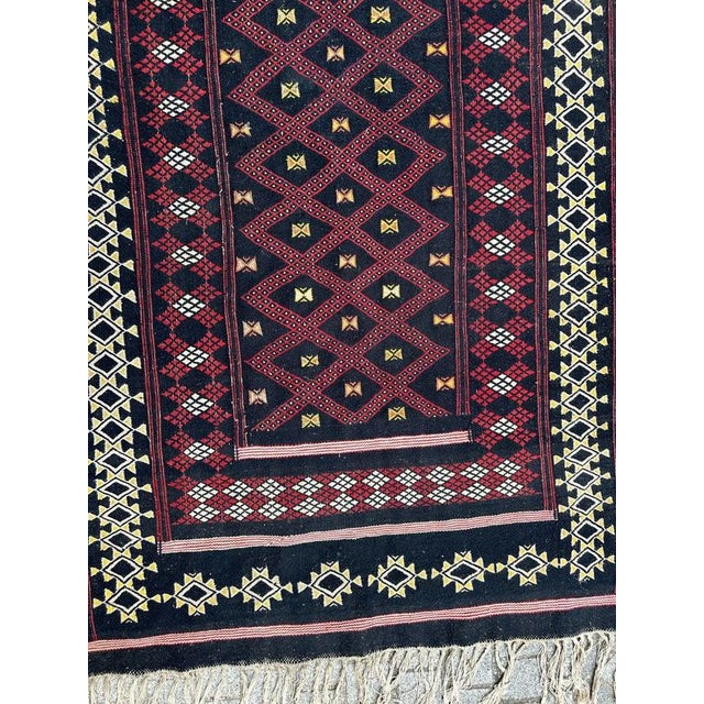 Vintage Moroccan Berber Tribal Kilim, 1950s For Sale - Image 3 of 18