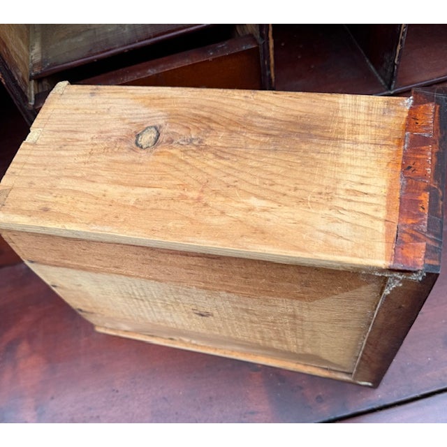 Handsome Maple Antique American Chippendale Desk 18Th Century For Sale - Image 4 of 10