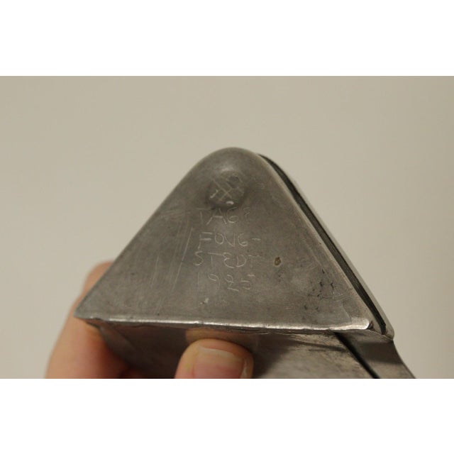 Silver Swedish Pewter Sconces by Tage Fong-Stedt, 1925, Set of 2 For Sale - Image 8 of 14