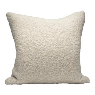 The House of Scalamandré Mouton Pillow, White For Sale