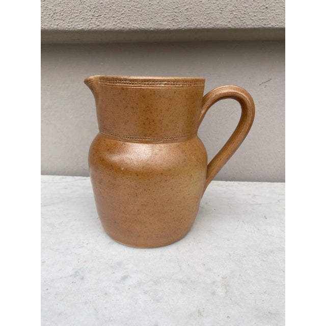 French Pottery Pitcher Circa 1900 For Sale - Image 9 of 9