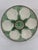 1930s French Longchamp Green and White Majolica Oyster Plate For Sale - Image 12 of 16