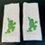 Transitional Pair of Vintage Unused White Madeira Linen Embroidered Frog Finger Tip Guest Towels For Sale - Image 3 of 13