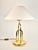 1970s Postmodern Hollywood Regency Brass Table Lamp For Sale - Image 4 of 10