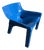 Blue Model Vicario Chair by Vico Magistretti for Artemide, 1970s For Sale