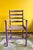 Textile Danish Vintage Ladderback Armchair Featuring a Hand-Woven Rush For Sale - Image 7 of 10