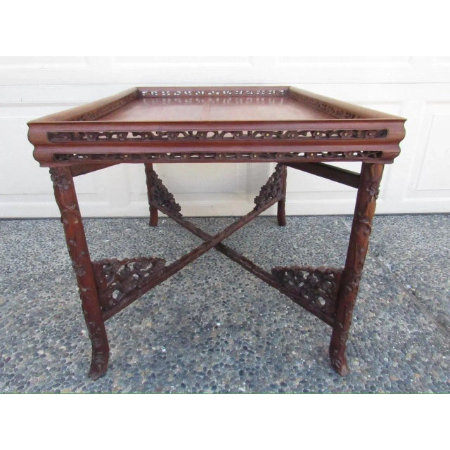 Chinese Hardwood Coffee Table For Sale - Image 4 of 12