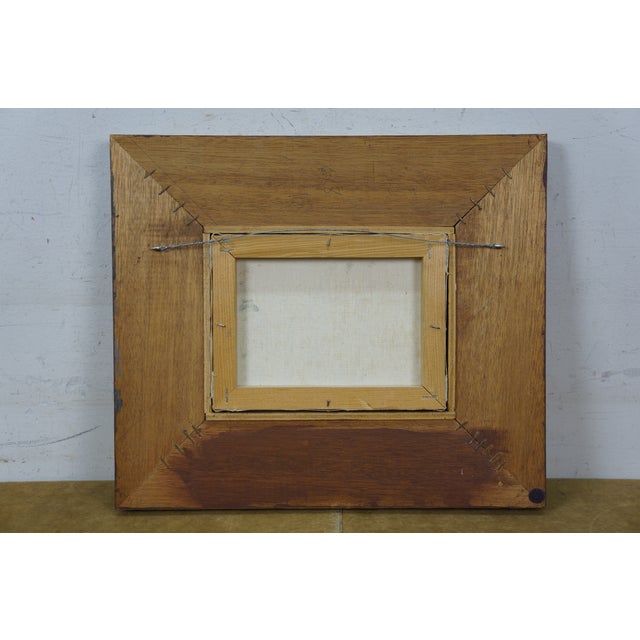 Anajane Nautical Coastal Rock Seagull Seascape Oil Painting on Canvas 15" For Sale - Image 10 of 10