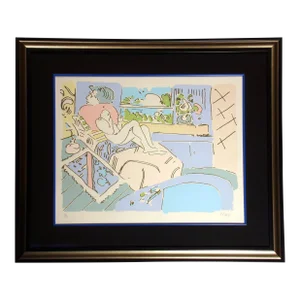 Peter Max "Jamaica (Palm Beach)" Pencil Signed & Numbered Vintage Lithograph