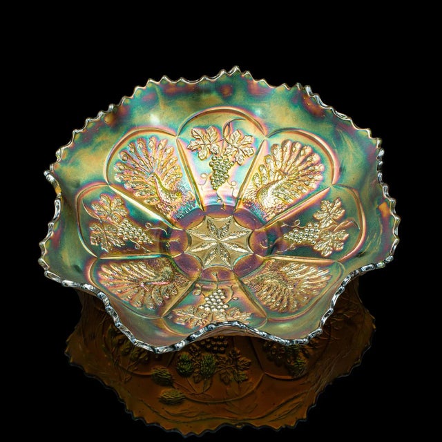1970 Small Vintage Lustre Dish For Sale - Image 11 of 12