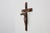 1920s Belgian Wooden Crucifix with Painted Plaster Corpus and Metal Inri Plaque, 1920 For Sale - Image 5 of 10