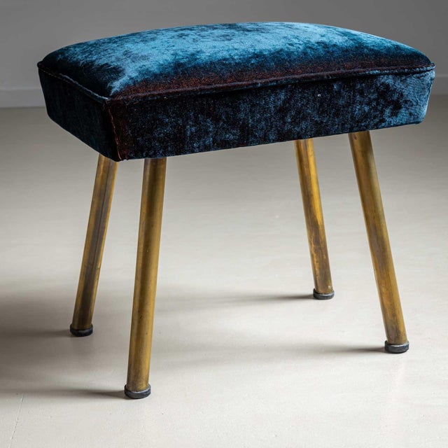 1950s Pair of Vintage Stools, Italy Mid-20th Century For Sale - Image 5 of 12