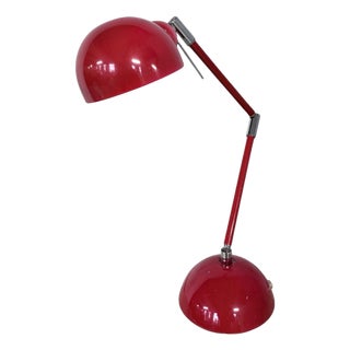 Mid-Century Modern Red Desk Lamp For Sale
